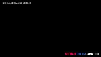 Sexy Latina Tgirl Shoots Her Cum - ShemaleDreamCams.Com